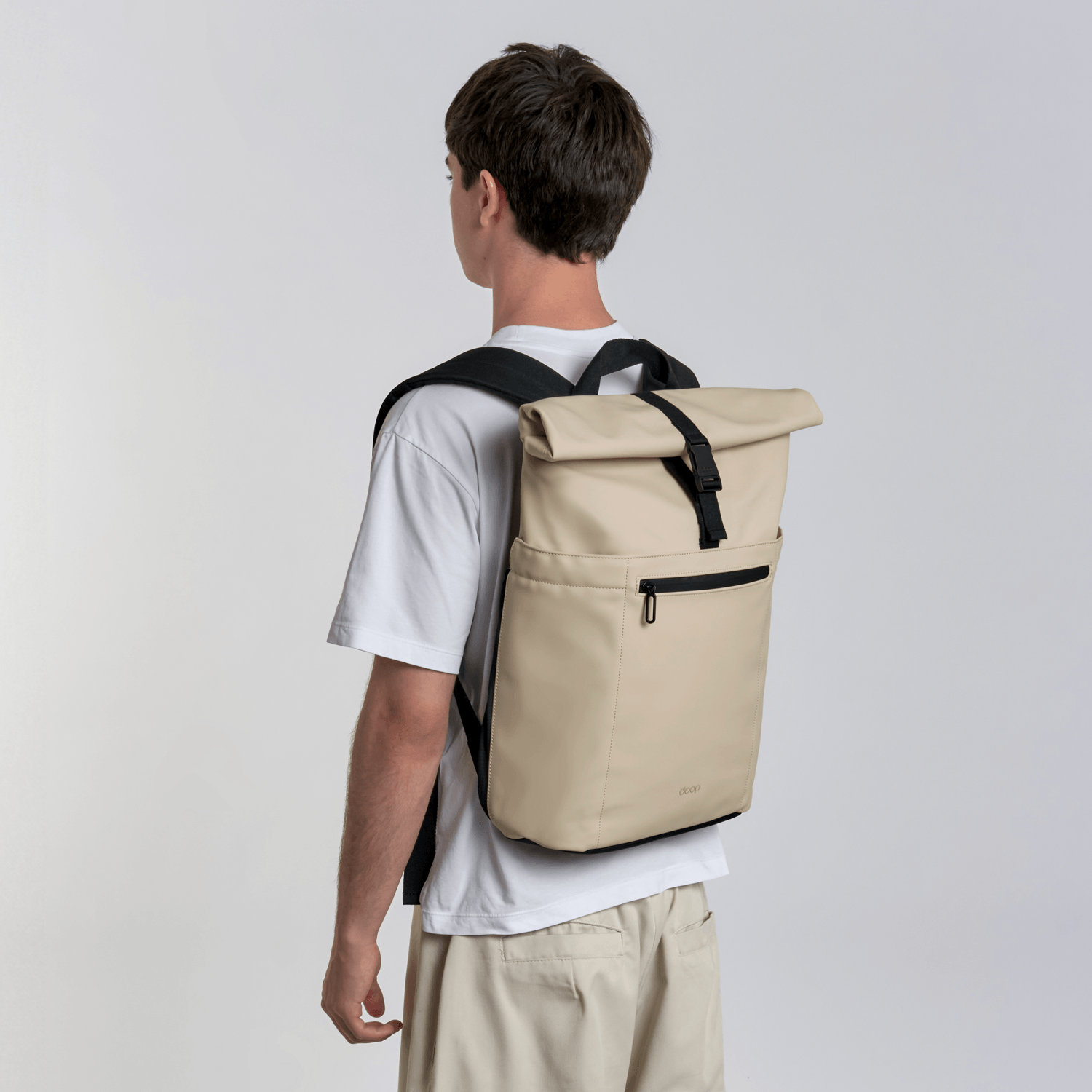 Mochila Roll Top Notebook One Beige 17 L
